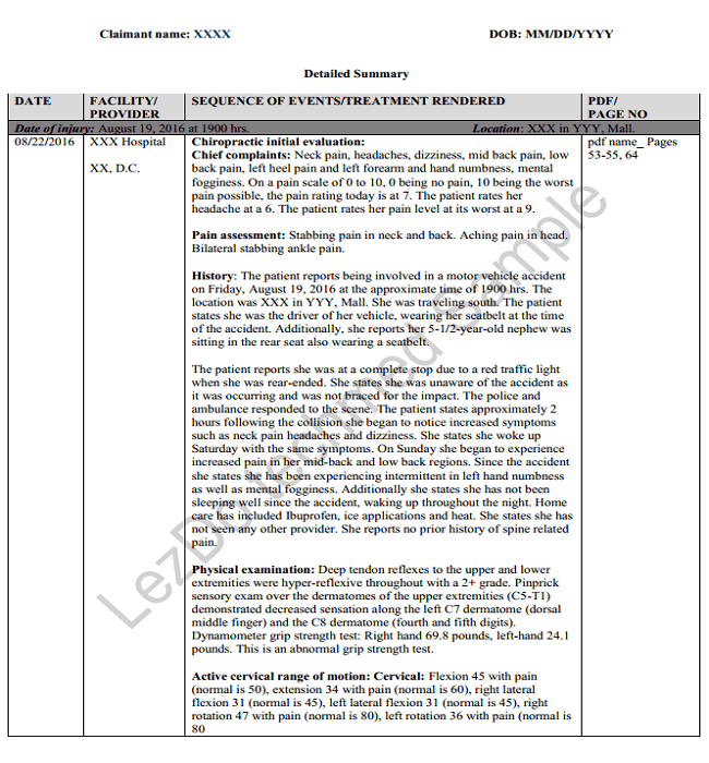 Benefits of Medical Chronology Summaries in Personal Injury Cases