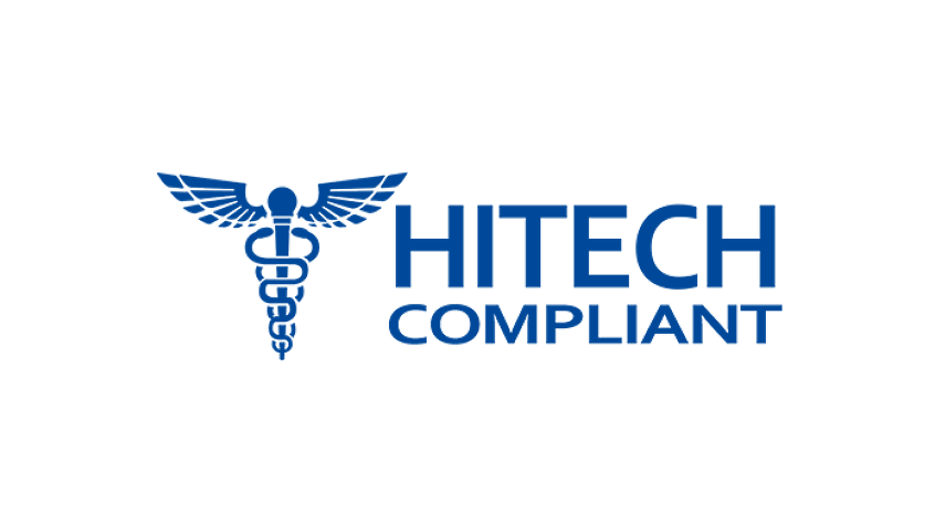 HITECH compliance badge representing health IT and electronic data protection standards HITECH compliance badge representing health IT and electronic data protection standards