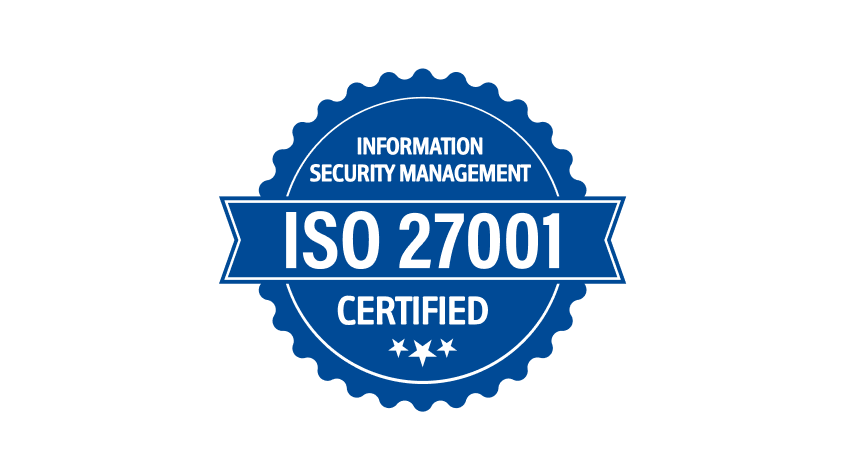 ISO 27001 certified badge for information security management compliance ISO 27001 certified badge for information security management compliance