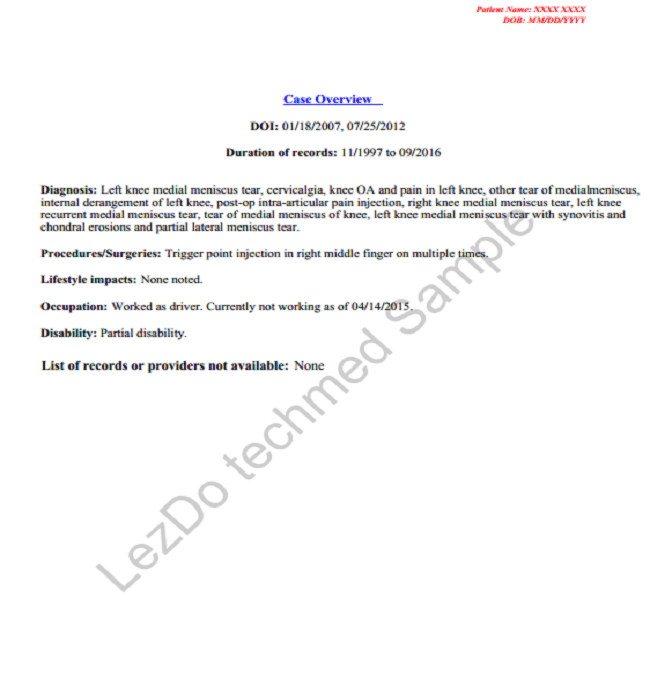 Narrative Summary Narrative Summary Sample for Personal Injury Narrative Summary